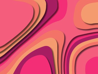 kağıt ile 3D arka plan şekilleri kesim. Soyut kağıt kitap kapağı için şablon arka plan bölmek. Kağıt arka plan kes. Soyut gerçekçi kağıt dekorasyon tasarımı için