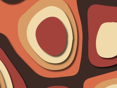 kağıt ile 3D arka plan şekilleri kesim. Soyut kağıt kitap kapağı için şablon arka plan bölmek. Kağıt arka plan kes. Soyut gerçekçi kağıt dekorasyon tasarımı için