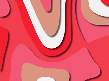 kağıt ile 3D arka plan şekilleri kesim. Soyut kağıt kitap kapağı için şablon arka plan bölmek. Kağıt arka plan kes. Soyut gerçekçi kağıt dekorasyon tasarımı için