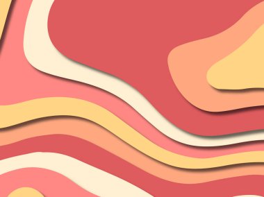 kağıt ile 3D arka plan şekilleri kesim. Soyut kağıt kitap kapağı için şablon arka plan bölmek. Kağıt arka plan kes. Soyut gerçekçi kağıt dekorasyon tasarımı için