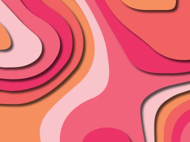 kağıt ile 3D arka plan şekilleri kesim. Soyut kağıt kitap kapağı için şablon arka plan bölmek. Kağıt arka plan kes. Soyut gerçekçi kağıt dekorasyon tasarımı için