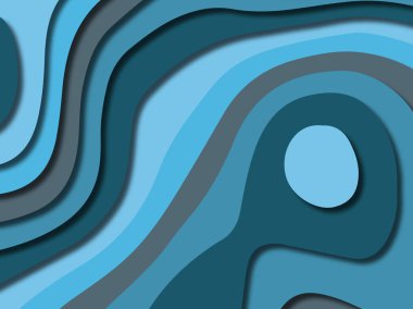 kağıt ile 3D arka plan şekilleri kesim. Soyut kağıt kitap kapağı için şablon arka plan bölmek. Kağıt arka plan kes. Soyut gerçekçi kağıt dekorasyon tasarımı için