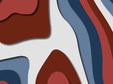 kağıt ile 3D arka plan şekilleri kesim. Soyut kağıt kitap kapağı için şablon arka plan bölmek. Kağıt arka plan kes. Soyut gerçekçi kağıt dekorasyon tasarımı için