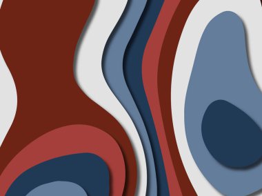 kağıt ile 3D arka plan şekilleri kesim. Soyut kağıt kitap kapağı için şablon arka plan bölmek. Kağıt arka plan kes. Soyut gerçekçi kağıt dekorasyon tasarımı için