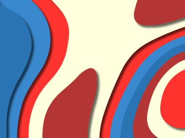 kağıt ile 3D arka plan şekilleri kesim. Soyut kağıt kitap kapağı için şablon arka plan bölmek. Kağıt arka plan kes. Soyut gerçekçi kağıt dekorasyon tasarımı için