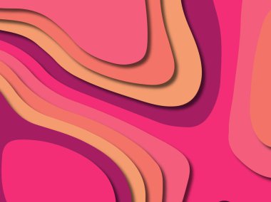 kağıt ile 3D arka plan şekilleri kesim. Soyut kağıt kitap kapağı için şablon arka plan bölmek. Kağıt arka plan kes. Soyut gerçekçi kağıt dekorasyon tasarımı için