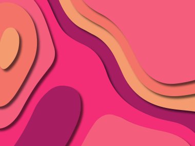 kağıt ile 3D arka plan şekilleri kesim. Soyut kağıt kitap kapağı için şablon arka plan bölmek. Kağıt arka plan kes. Soyut gerçekçi kağıt dekorasyon tasarımı için