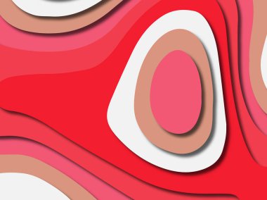 kağıt ile 3D arka plan şekilleri kesim. Soyut kağıt kitap kapağı için şablon arka plan bölmek. Kağıt arka plan kes. Soyut gerçekçi kağıt dekorasyon tasarımı için