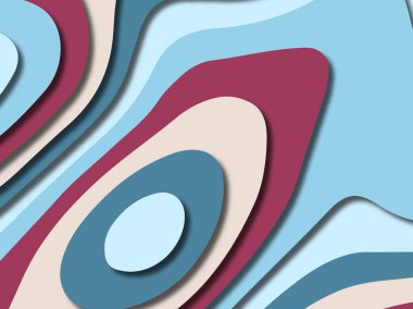 kağıt ile 3D arka plan şekilleri kesim. Soyut kağıt kitap kapağı için şablon arka plan bölmek. Kağıt arka plan kes. Soyut gerçekçi kağıt dekorasyon tasarımı için