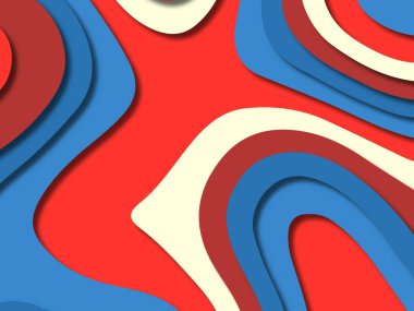 kağıt ile 3D arka plan şekilleri kesim. Soyut kağıt kitap kapağı için şablon arka plan bölmek. Kağıt arka plan kes. Soyut gerçekçi kağıt dekorasyon tasarımı için