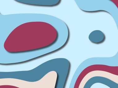 kağıt ile 3D arka plan şekilleri kesim. Soyut kağıt kitap kapağı için şablon arka plan bölmek. Kağıt arka plan kes. Soyut gerçekçi kağıt dekorasyon tasarımı için