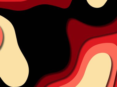 kağıt ile 3D arka plan şekilleri kesim. Soyut kağıt kitap kapağı için şablon arka plan bölmek. Kağıt arka plan kes. Soyut gerçekçi kağıt dekorasyon tasarımı için