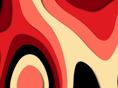 kağıt ile 3D arka plan şekilleri kesim. Soyut kağıt kitap kapağı için şablon arka plan bölmek. Kağıt arka plan kes. Soyut gerçekçi kağıt dekorasyon tasarımı için