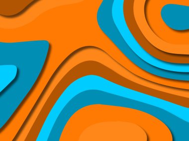 kağıt ile 3D arka plan şekilleri kesim. Soyut kağıt kitap kapağı için şablon arka plan bölmek. Kağıt arka plan kes. Soyut gerçekçi kağıt dekorasyon tasarımı için