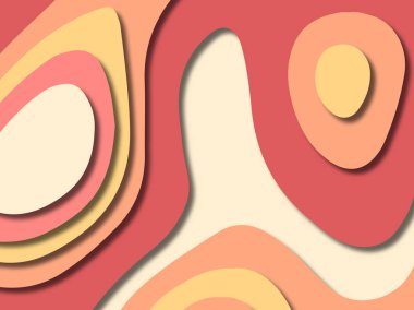 kağıt ile 3D arka plan şekilleri kesim. Soyut kağıt kitap kapağı için şablon arka plan bölmek. Kağıt arka plan kes. Soyut gerçekçi kağıt dekorasyon tasarımı için