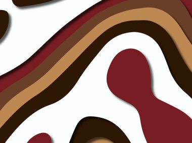 kağıt ile 3D arka plan şekilleri kesim. Soyut kağıt kitap kapağı için şablon arka plan bölmek. Kağıt arka plan kes. Soyut gerçekçi kağıt dekorasyon tasarımı için