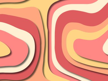 kağıt ile 3D arka plan şekilleri kesim. Soyut kağıt kitap kapağı için şablon arka plan bölmek. Kağıt arka plan kes. Soyut gerçekçi kağıt dekorasyon tasarımı için