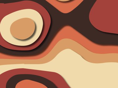 kağıt ile 3D arka plan şekilleri kesim. Soyut kağıt kitap kapağı için şablon arka plan bölmek. Kağıt arka plan kes. Soyut gerçekçi kağıt dekorasyon tasarımı için