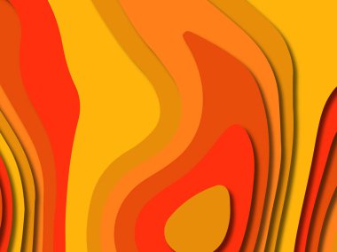 kağıt ile 3D arka plan şekilleri kesim. Soyut kağıt kitap kapağı için şablon arka plan bölmek. Kağıt arka plan kes. Soyut gerçekçi kağıt dekorasyon tasarımı için