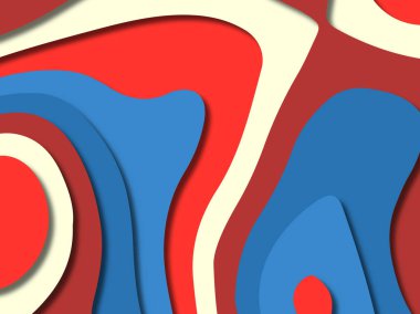 kağıt ile 3D arka plan şekilleri kesim. Soyut kağıt kitap kapağı için şablon arka plan bölmek. Kağıt arka plan kes. Soyut gerçekçi kağıt dekorasyon tasarımı için