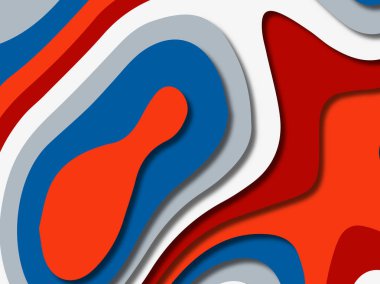 kağıt ile 3D arka plan şekilleri kesim. Soyut kağıt kitap kapağı için şablon arka plan bölmek. Kağıt arka plan kes. Soyut gerçekçi kağıt dekorasyon tasarımı için