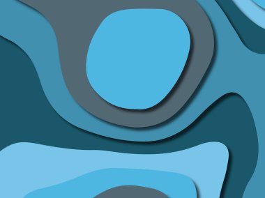 kağıt ile 3D arka plan şekilleri kesim. Soyut kağıt kitap kapağı için şablon arka plan bölmek. Kağıt arka plan kes. Soyut gerçekçi kağıt dekorasyon tasarımı için