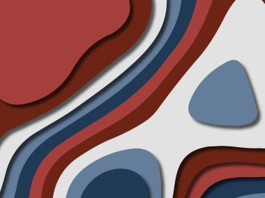 kağıt ile 3D arka plan şekilleri kesim. Soyut kağıt kitap kapağı için şablon arka plan bölmek. Kağıt arka plan kes. Soyut gerçekçi kağıt dekorasyon tasarımı için