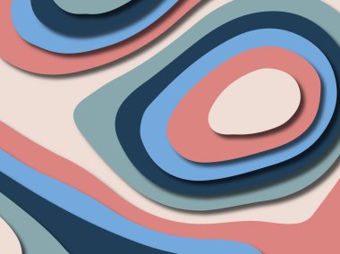 kağıt ile 3D arka plan şekilleri kesim. Soyut kağıt kitap kapağı için şablon arka plan bölmek. Kağıt arka plan kes. Soyut gerçekçi kağıt dekorasyon tasarımı için