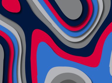 kağıt ile 3D arka plan şekilleri kesim. Soyut kağıt kitap kapağı için şablon arka plan bölmek. Kağıt arka plan kes. Soyut gerçekçi kağıt dekorasyon tasarımı için