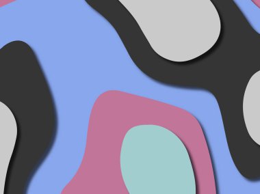 kağıt ile 3D arka plan şekilleri kesim. Soyut kağıt kitap kapağı için şablon arka plan bölmek. Kağıt arka plan kes. Soyut gerçekçi kağıt dekorasyon tasarımı için