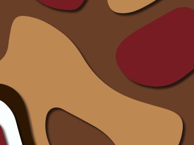 kağıt ile 3D arka plan şekilleri kesim. Soyut kağıt kitap kapağı için şablon arka plan bölmek. Kağıt arka plan kes. Soyut gerçekçi kağıt dekorasyon tasarımı için