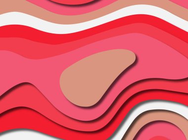 kağıt ile 3D arka plan şekilleri kesim. Soyut kağıt kitap kapağı için şablon arka plan bölmek. Kağıt arka plan kes. Soyut gerçekçi kağıt dekorasyon tasarımı için