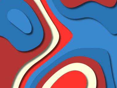 kağıt ile 3D arka plan şekilleri kesim. Soyut kağıt kitap kapağı için şablon arka plan bölmek. Kağıt arka plan kes. Soyut gerçekçi kağıt dekorasyon tasarımı için