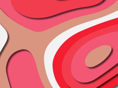 kağıt ile 3D arka plan şekilleri kesim. Soyut kağıt kitap kapağı için şablon arka plan bölmek. Kağıt arka plan kes. Soyut gerçekçi kağıt dekorasyon tasarımı için