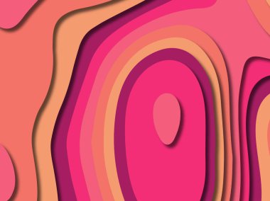 kağıt ile 3D arka plan şekilleri kesim. Soyut kağıt kitap kapağı için şablon arka plan bölmek. Kağıt arka plan kes. Soyut gerçekçi kağıt dekorasyon tasarımı için