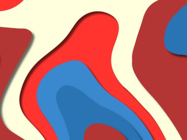 kağıt ile 3D arka plan şekilleri kesim. Soyut kağıt kitap kapağı için şablon arka plan bölmek. Kağıt arka plan kes. Soyut gerçekçi kağıt dekorasyon tasarımı için