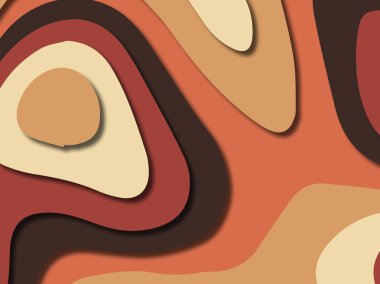 kağıt ile 3D arka plan şekilleri kesim. Soyut kağıt kitap kapağı için şablon arka plan bölmek. Kağıt arka plan kes. Soyut gerçekçi kağıt dekorasyon tasarımı için