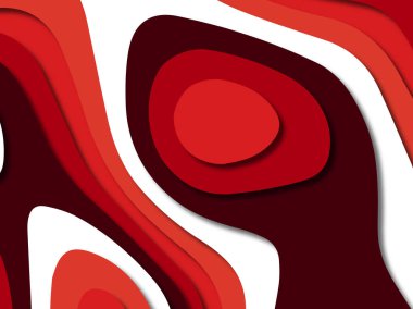 kağıt ile 3D arka plan şekilleri kesim. Soyut kağıt kitap kapağı için şablon arka plan bölmek. Kağıt arka plan kes. Soyut gerçekçi kağıt dekorasyon tasarımı için