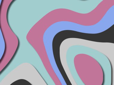 kağıt ile 3D arka plan şekilleri kesim. Soyut kağıt kitap kapağı için şablon arka plan bölmek. Kağıt arka plan kes. Soyut gerçekçi kağıt dekorasyon tasarımı için