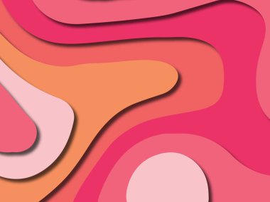 kağıt ile 3D arka plan şekilleri kesim. Soyut kağıt kitap kapağı için şablon arka plan bölmek. Kağıt arka plan kes. Soyut gerçekçi kağıt dekorasyon tasarımı için