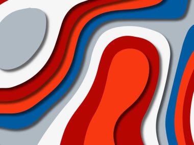 kağıt ile 3D arka plan şekilleri kesim. Soyut kağıt kitap kapağı için şablon arka plan bölmek. Kağıt arka plan kes. Soyut gerçekçi kağıt dekorasyon tasarımı için