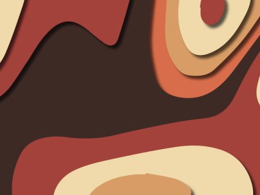 kağıt ile 3D arka plan şekilleri kesim. Soyut kağıt kitap kapağı için şablon arka plan bölmek. Kağıt arka plan kes. Soyut gerçekçi kağıt dekorasyon tasarımı için