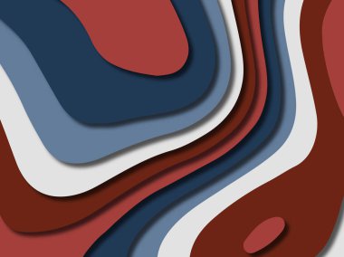 kağıt ile 3D arka plan şekilleri kesim. Soyut kağıt kitap kapağı için şablon arka plan bölmek. Kağıt arka plan kes. Soyut gerçekçi kağıt dekorasyon tasarımı için