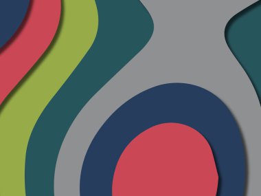 kağıt ile 3D arka plan şekilleri kesim. Soyut kağıt kitap kapağı için şablon arka plan bölmek. Kağıt arka plan kes. Soyut gerçekçi kağıt dekorasyon tasarımı için