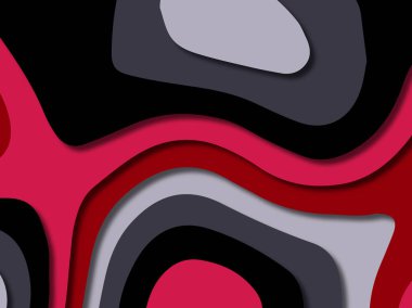 kağıt ile 3D arka plan şekilleri kesim. Soyut kağıt kitap kapağı için şablon arka plan bölmek. Kağıt arka plan kes. Soyut gerçekçi kağıt dekorasyon tasarımı için