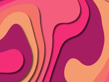 kağıt ile 3D arka plan şekilleri kesim. Soyut kağıt kitap kapağı için şablon arka plan bölmek. Kağıt arka plan kes. Soyut gerçekçi kağıt dekorasyon tasarımı için