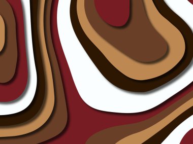 kağıt ile 3D arka plan şekilleri kesim. Soyut kağıt kitap kapağı için şablon arka plan bölmek. Kağıt arka plan kes. Soyut gerçekçi kağıt dekorasyon tasarımı için