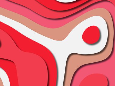 kağıt ile 3D arka plan şekilleri kesim. Soyut kağıt kitap kapağı için şablon arka plan bölmek. Kağıt arka plan kes. Soyut gerçekçi kağıt dekorasyon tasarımı için