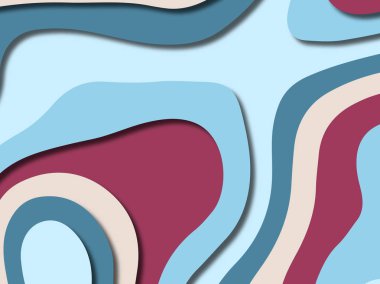 kağıt ile 3D arka plan şekilleri kesim. Soyut kağıt kitap kapağı için şablon arka plan bölmek. Kağıt arka plan kes. Soyut gerçekçi kağıt dekorasyon tasarımı için