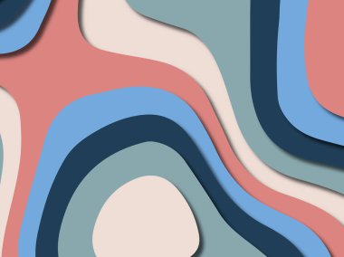 kağıt ile 3D arka plan şekilleri kesim. Soyut kağıt kitap kapağı için şablon arka plan bölmek. Kağıt arka plan kes. Soyut gerçekçi kağıt dekorasyon tasarımı için